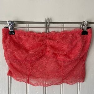 American Eagle Outfitters Coral Lace bandeau